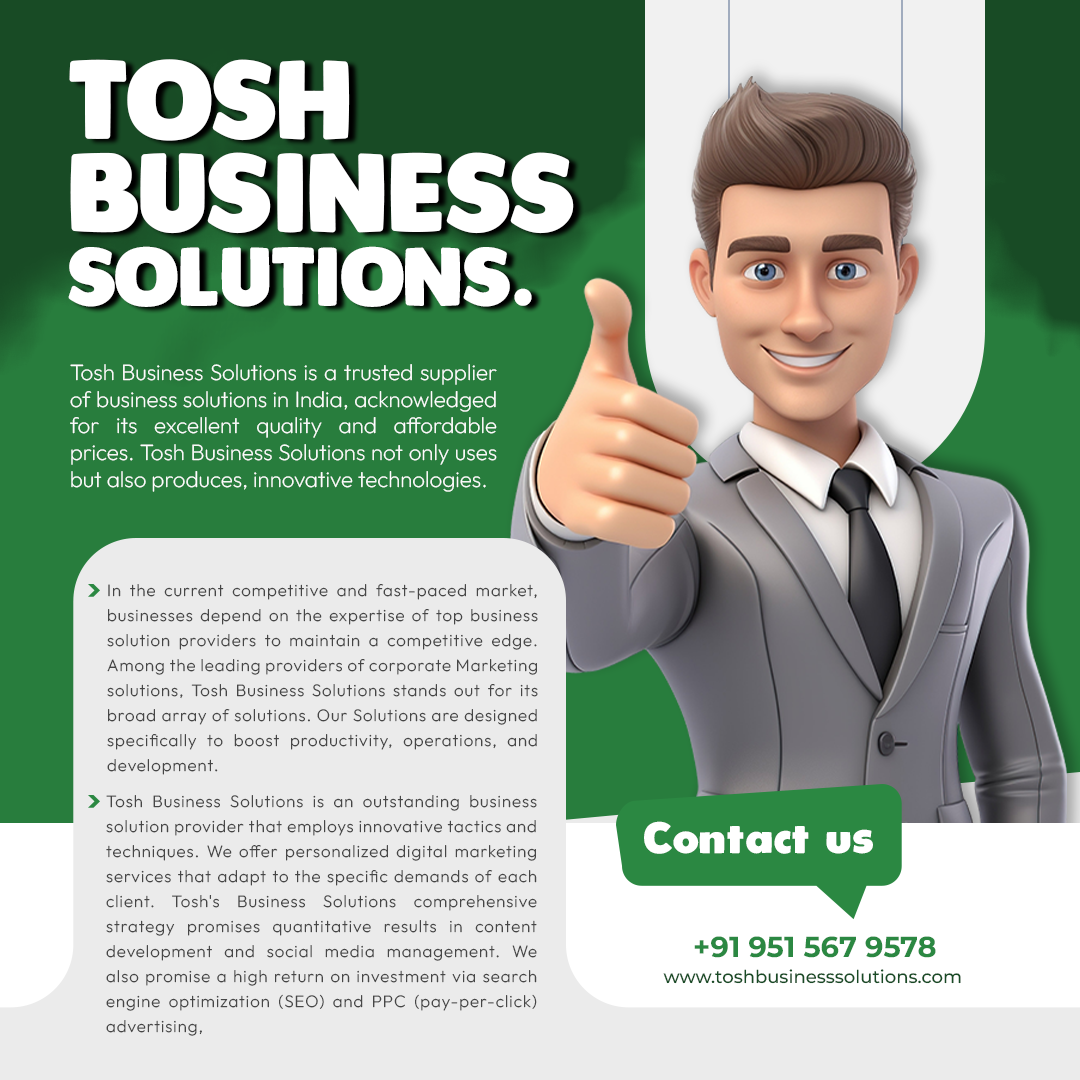 TOSH BUSINESS SOLUTIONS POSTER